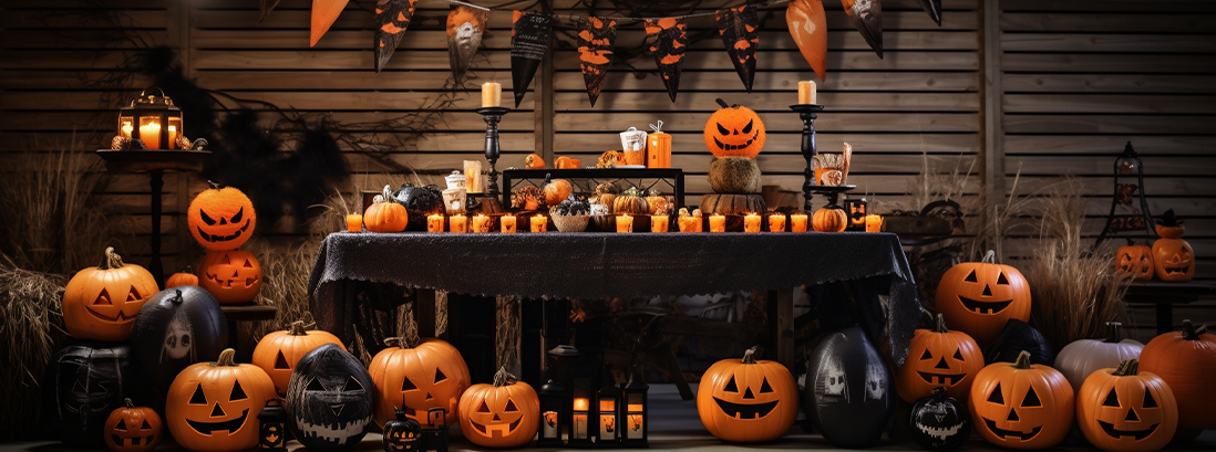 Halloween-Party-Decorations-stylish-cheap-decorations-transform-your-room-hallway-doors-and-tables